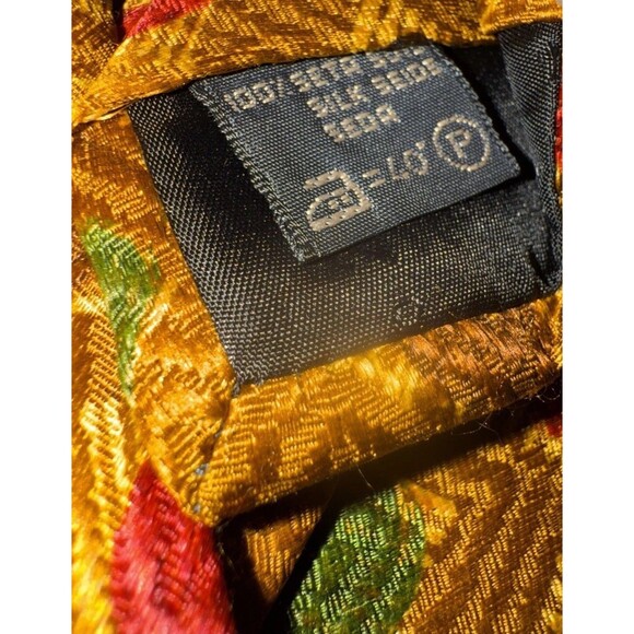 Ermenegildo Zenga Men’s Multicolor  Geometric Circles 100% Silk 4” Italian EUC - Picture 7 of 8